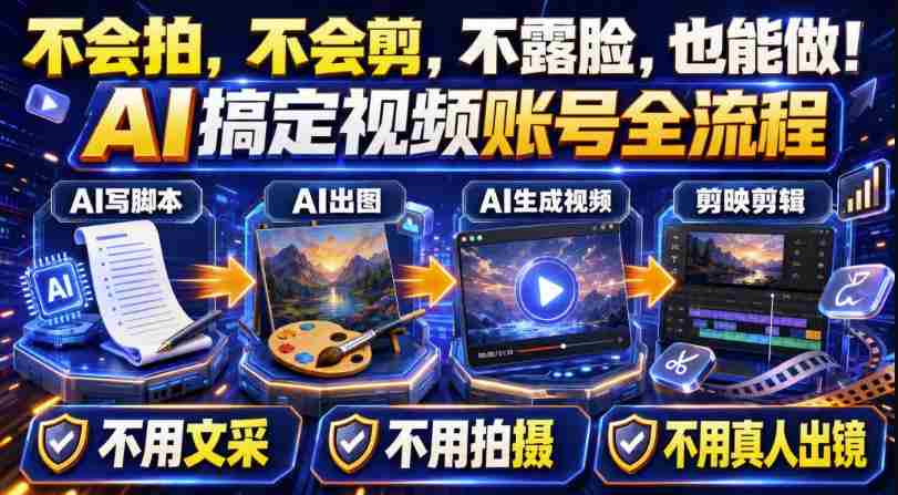 AI短视频起号实战项目,用AI做视频起号,45天涨粉12W,一条广告8.5k,广告接到手软,引流、变现两不误!-造富网
