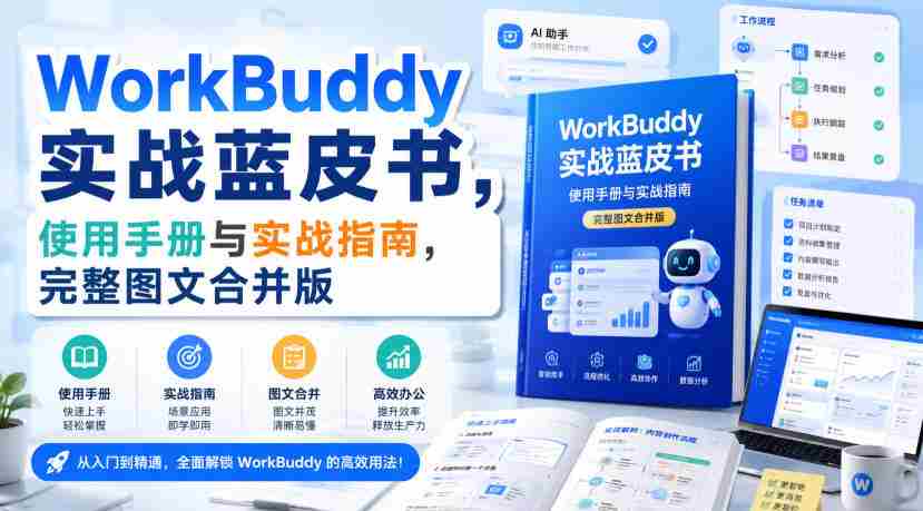 WorkBuddy实战蓝皮书,使用手册与实战指南,完整图文合并版-造富网