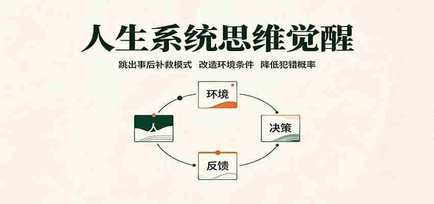 人生系统思维觉醒:跳出事后补救模式,改造环境条件,降低犯错概率-造富网