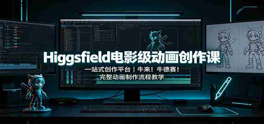 Higgsfield电影级动画创作课:一站式创作平台,牛来!牛德赛!完整动画制作流程教学-造富网