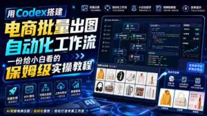 用Codex搭建电商批量出图自动化工作流,一份给小白看的保姆级实操教程【文档】-造富网