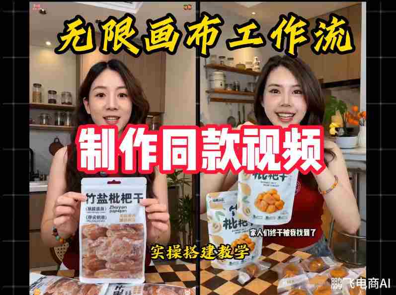 无限画布工作流一键复刻爆款带货视频,实操搭建,操作简单-造富网
