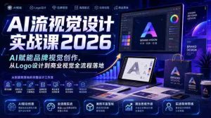 AI流视觉设计实战课2026:AI赋能品牌视觉创作,从Logo设计到商业视觉全流程落地-造富网