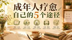 付费文章：成年人疗愈自己的5个途径-造富网