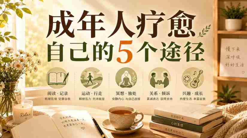 付费文章：成年人疗愈自己的5个途径-造富网
