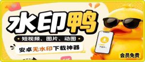 水印鸭–短视频/图片/动图无水印下载,无需注册登录,打开直接用【安卓】-造富网