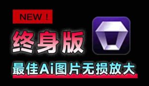 Win/Mac双端支持!最新永久终身版,支持老照片修复,图片变清晰无损放大工具,Aiarty Image Enhancer-造富网
