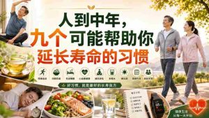 付费文章:人到中年,九个可能帮助你延长寿命的习惯-造富网