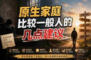 付费文章:给原生家庭比较一般人的几点建议-造富网