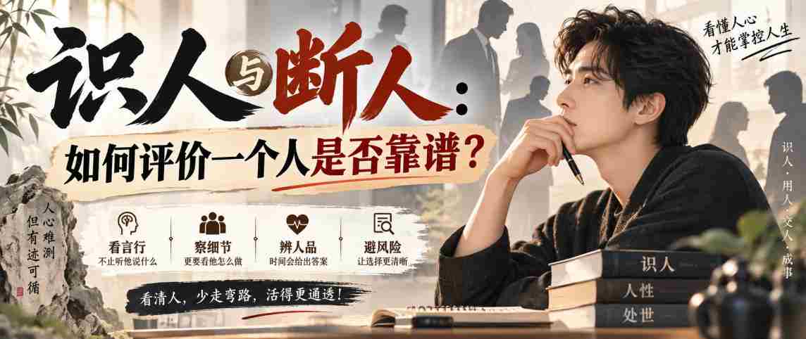 付费文章:识人与断人:如何评价一个人是否靠谱?-造富网