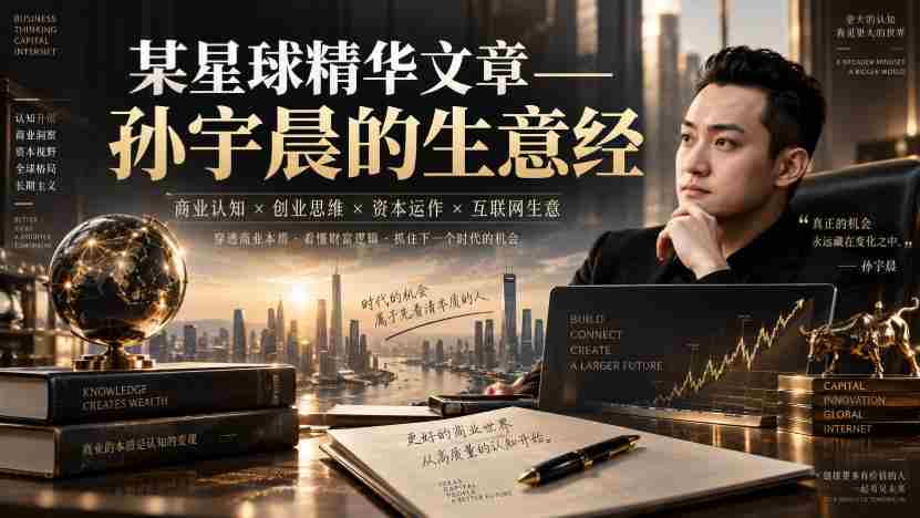 某星球精华文章——孙宇晨的生意经-造富网