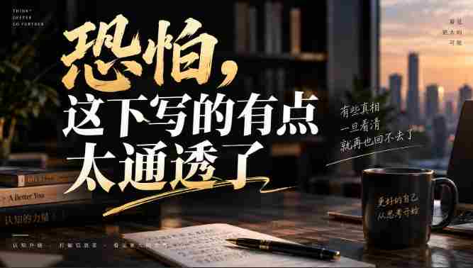 灏泽叔最新付费文章:恐怕,这下写的有点太通透了-造富网
