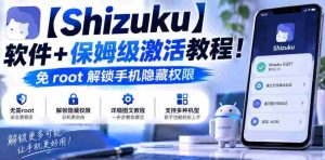 【Shizuku】软件+保姆级激活教程！免root解锁手机隐藏权限-造富网