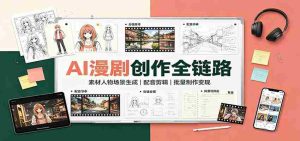 AI漫剧创作全链路：素材人物场景生成，配音剪辑，批量制作变现-造富网