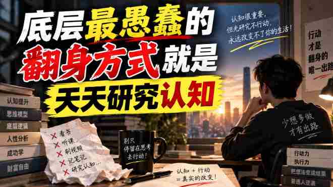 付费文章:底层最愚蠢的翻身方式就是天天研究认知-造富网