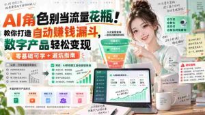 AI角色别当流量花瓶!教你打造自动賺钱漏斗,数字产品轻松变现(零基础可学+避坑指南)【原创双语字幕】-造富网