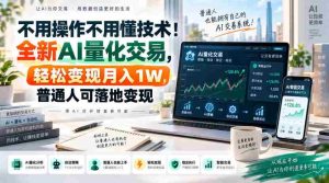 不用操作不用懂技术！全新AI量化交易，轻松变现月入1W，普通人可落地变现！【揭秘】-造富网