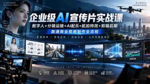 企业AI视频制作攻略：深度解析数字人、分镜技巧、AI音乐、航拍与后期剪辑全链路-造富网