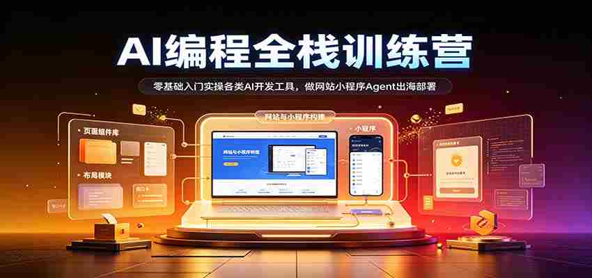 从零起步,AI编程全栈高手训练营:掌握多种AI开发利器,打造网站小程序,助力Agent海外部署-造富网