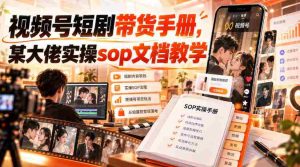 揭秘视频号短剧带货攻略：业界大佬亲授实操SOP秘籍-造富网