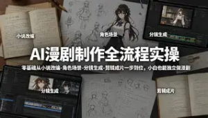 青云AI漫剧制作全流程实操教程-造富网